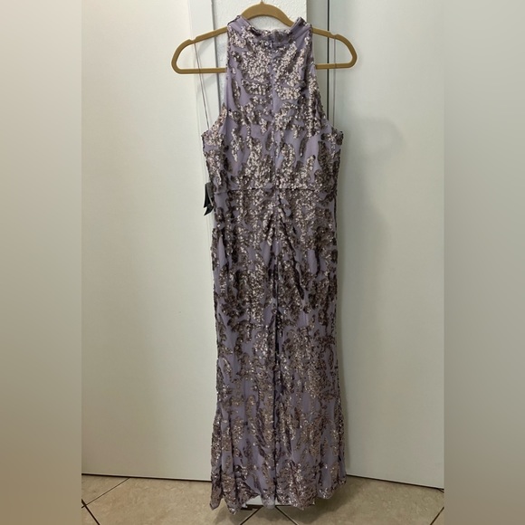 Adrianna Papell lavender sequin formal dress - Picture 5 of 6